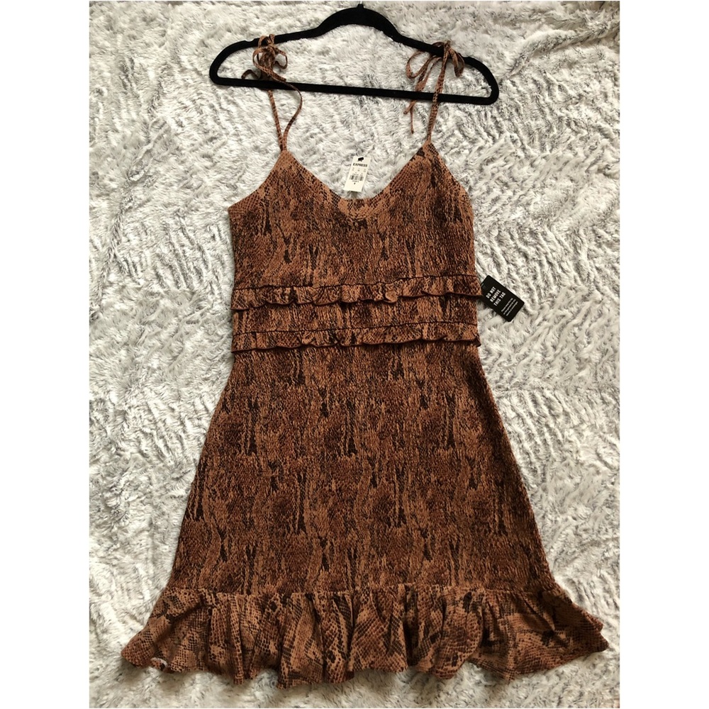 Express skin print dress